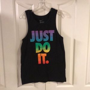 Nike BE TRUE Rainbow Just Do It Tank Small